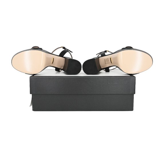 Gucci Women's 573021 GG Marmont Leather Platform Sandals - Picture 15 of 16